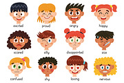 Emotions Faces Collection, an Education Illustration by Gulnara Sabirova (Thumbnail 3 of 11)