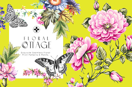 Floral Cottage Prints & Motif Object