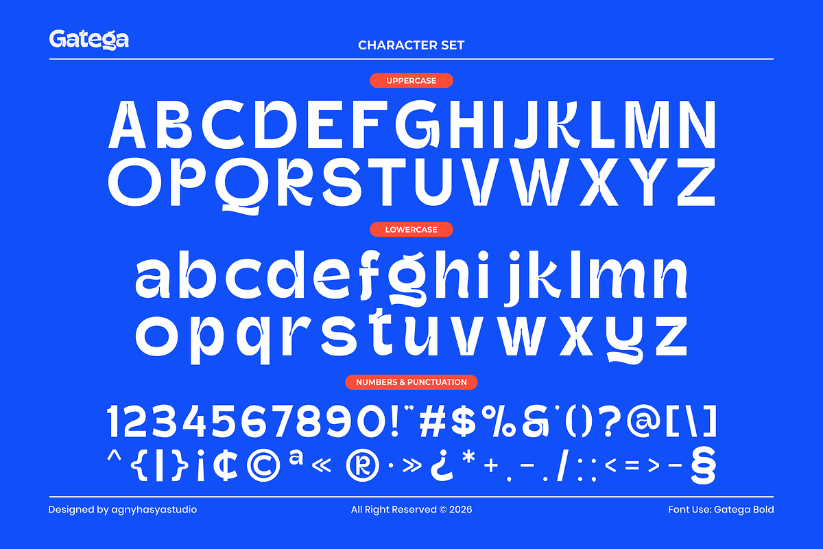 Gatega - Modern Inktrap Sans Family, a Sans Serif Font by agnyhasyastudio (Photo 12 of 15)