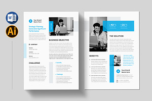 Case Study | MS Word, a Flyer Template by Pixelpick