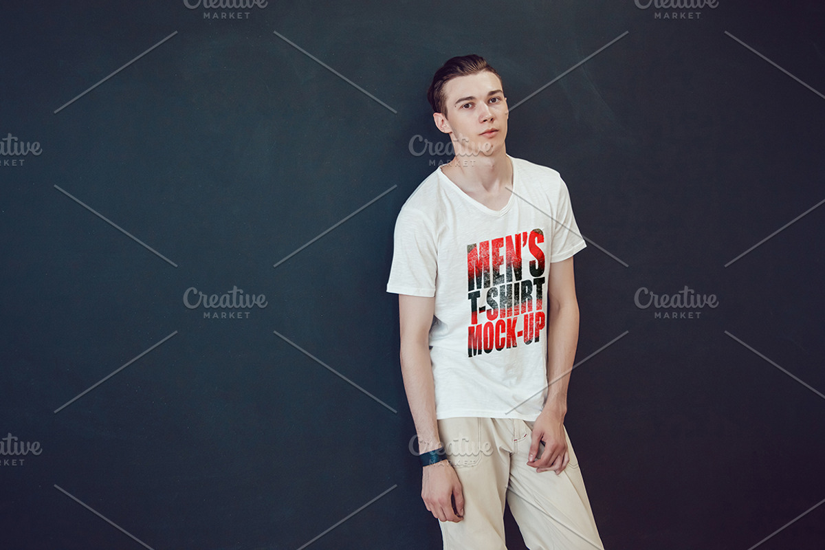 Men's T-Shirt Mock-Up, a Shirt Mockup by Freeman Studio (Photo 7 of 20)