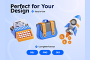 Business 3D Icons, an Object 3D Model by Rakata Studio (Thumbnail 4 of 7)
