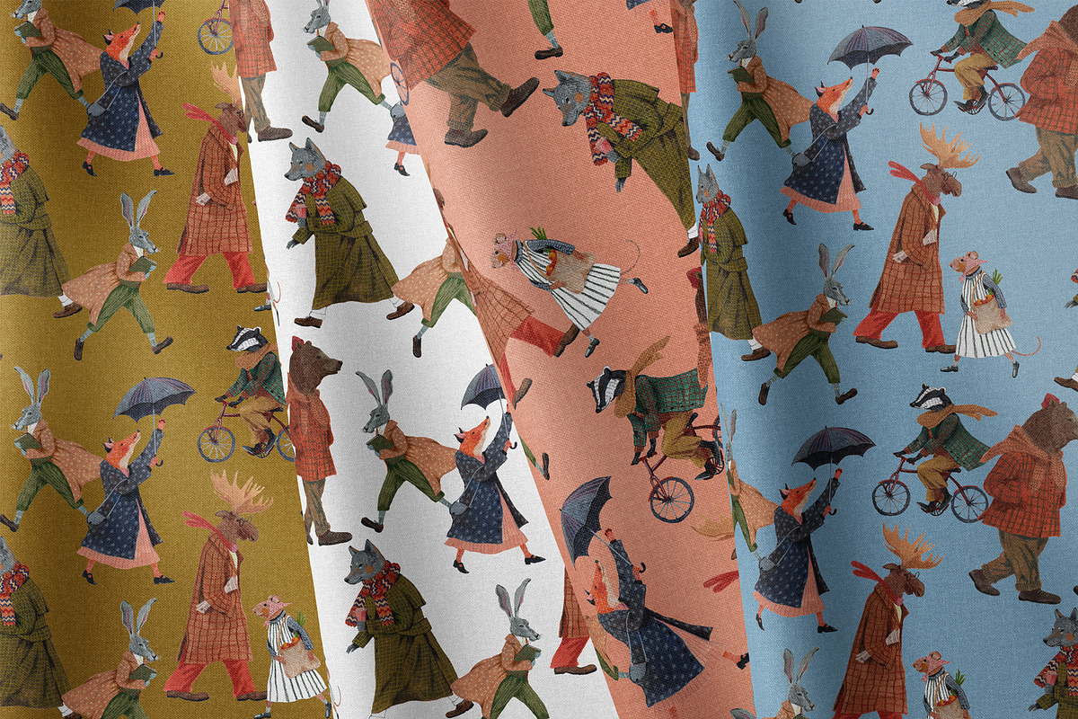 Animal Parade Hand Painted Set, an Animal Illustration by ArtPavo (Photo 10 of 10)