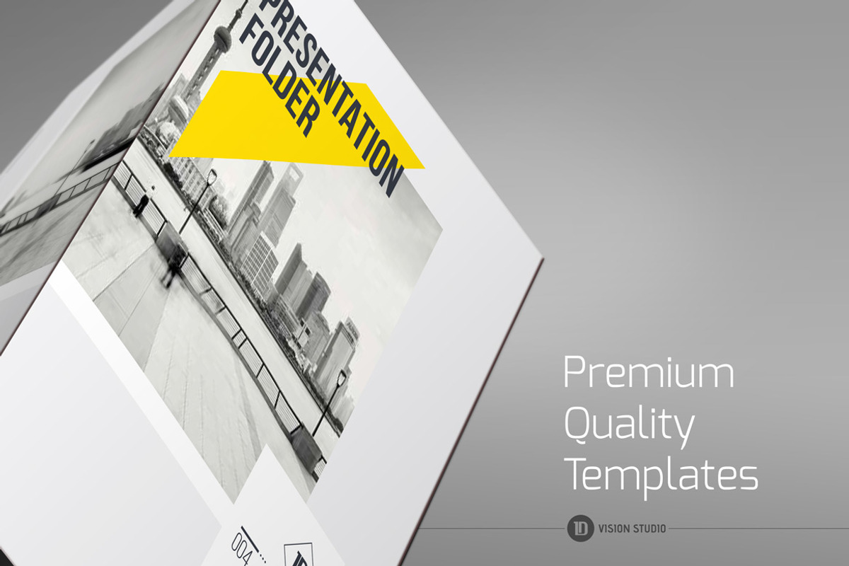 Presentation Folder Template 004, a Stationery Template by ID Vision Studio (Photo 4 of 4)