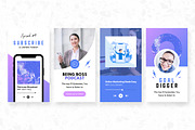 Podcast Instagram Stories Canva, a Social Media Template by Crevo Studio (Thumbnail 9 of 10)