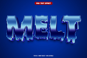 Melt 3D editable text effect, a Layer Style Add-On by Hello Muh