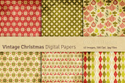 Vintage Christmas Digital Papers, a Texture Graphic by Chus Moreno Studio (Thumbnail 3 of 3)