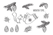 Winter Collection, a Decorative Illustration by Tkoko vectors & patterns (Thumbnail 6 of 15)