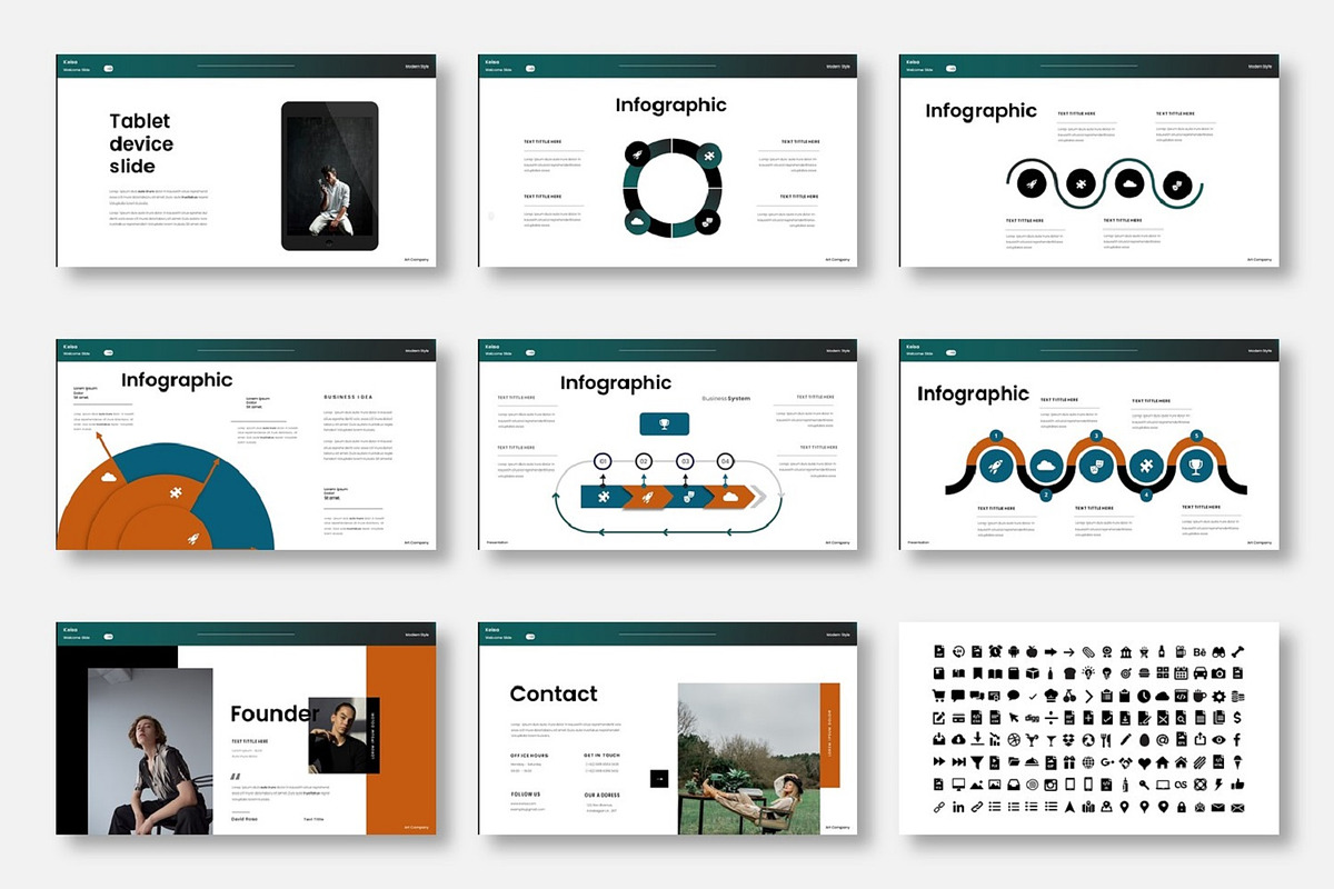 Keisa  – Business PowerPoint, a Presentation Template by Dens Creative Studio (Photo 5 of 6)