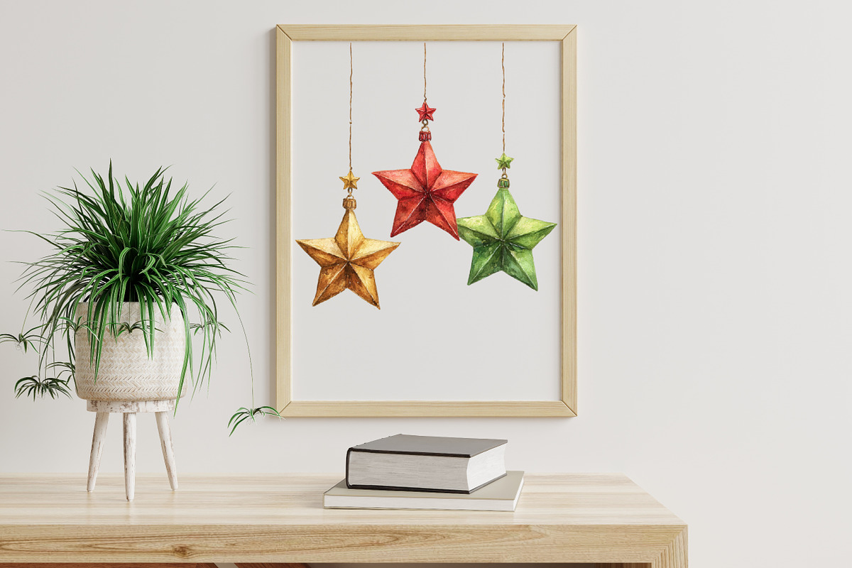 Watercolor Christmas Market Clipart, an Illustration by Libby Wishes (Photo 9 of 9)