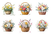 Spring Flower Basket Clipart, an Illustration by Design Market (Thumbnail 4 of 5)
