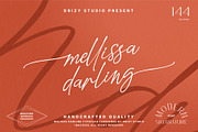 Mellissa Darling, a Script Font by Drizy (Thumbnail 10 of 11)