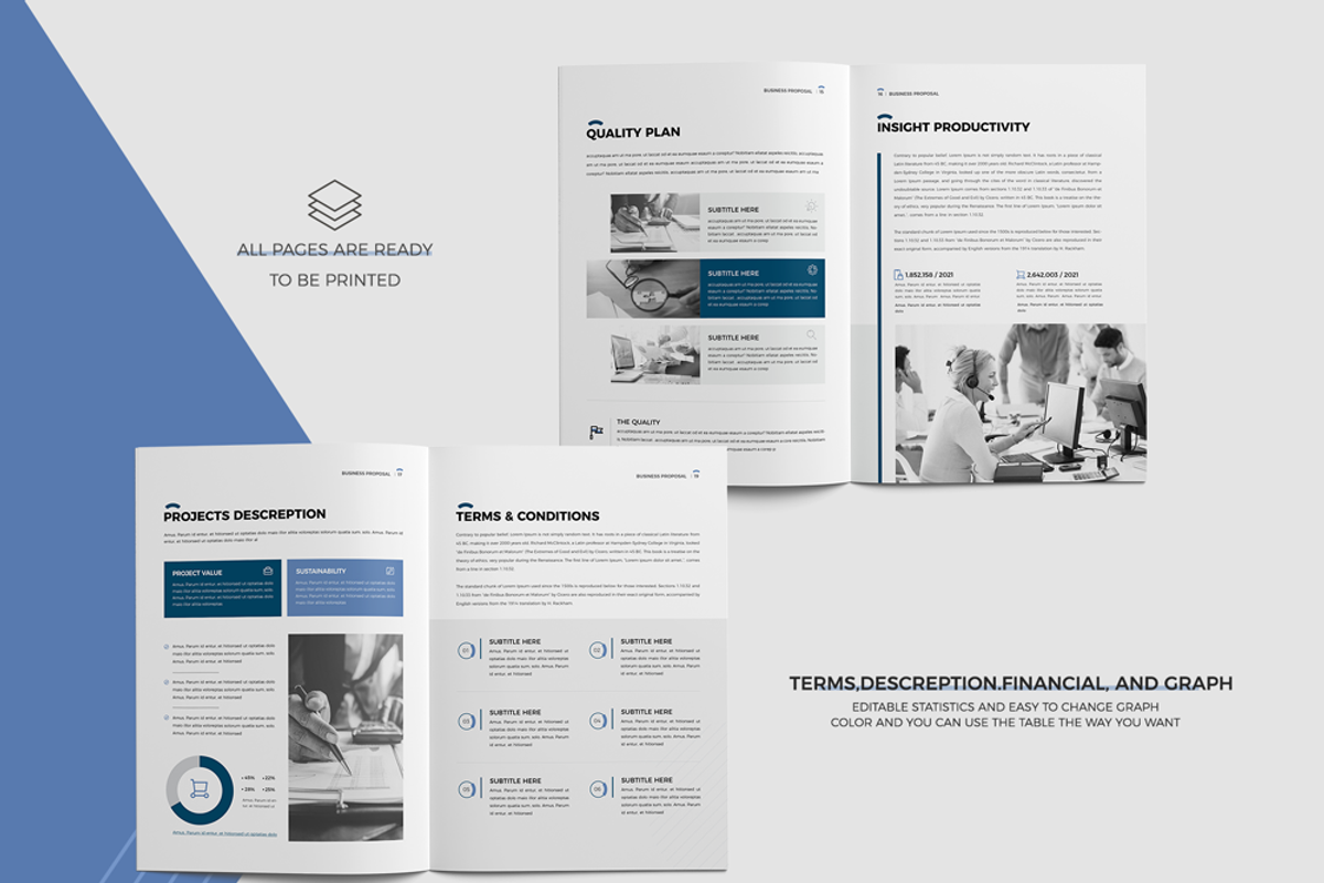 Business Proposal, Canva |Docx|PPT, a Brochure Template by Template Zone (Photo 4 of 11)