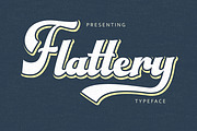 Flattery, a Script Font by deadlock studio (Thumbnail 1 of 6)