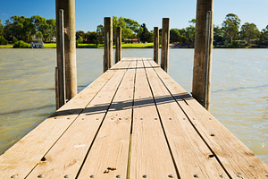 Murray River Jetty, a Nature Photo by THP Creative