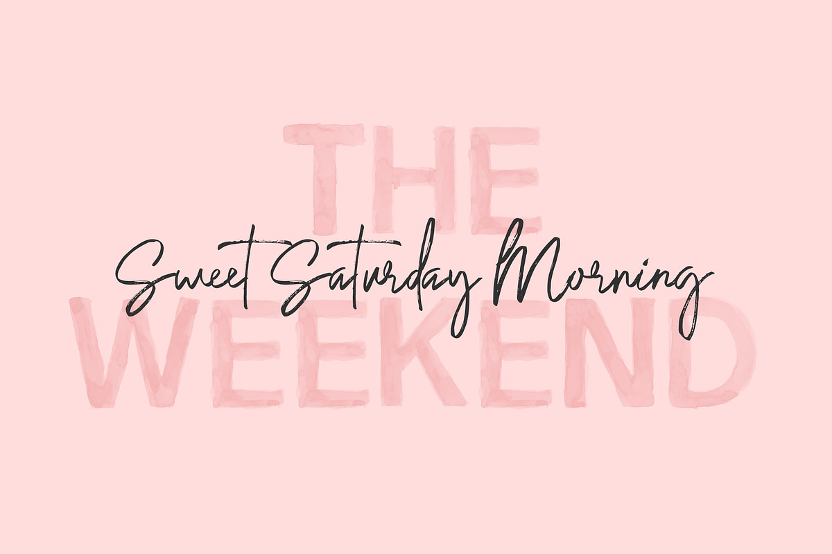Saturday Loving Signature Font preview 7
