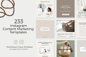 Instagram Canva Minimalist Templates, a Social Media Template by angela simone creative