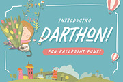 Darthon! - Fun Ballpoint Typeface, a Font by Letterhend Studio (Thumbnail 7 of 7)