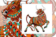 Ethnic Collection: Bull, an Animal Illustration by ArtoJoy (Thumbnail 2 of 4)