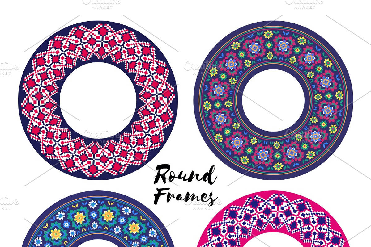 Ukrainian Embroidery: Brushes&Frames, an Object Graphic by MarynArts (Photo 7 of 13)