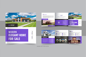 Real estate square trifold brochure, a Brochure Template by Pavel_design