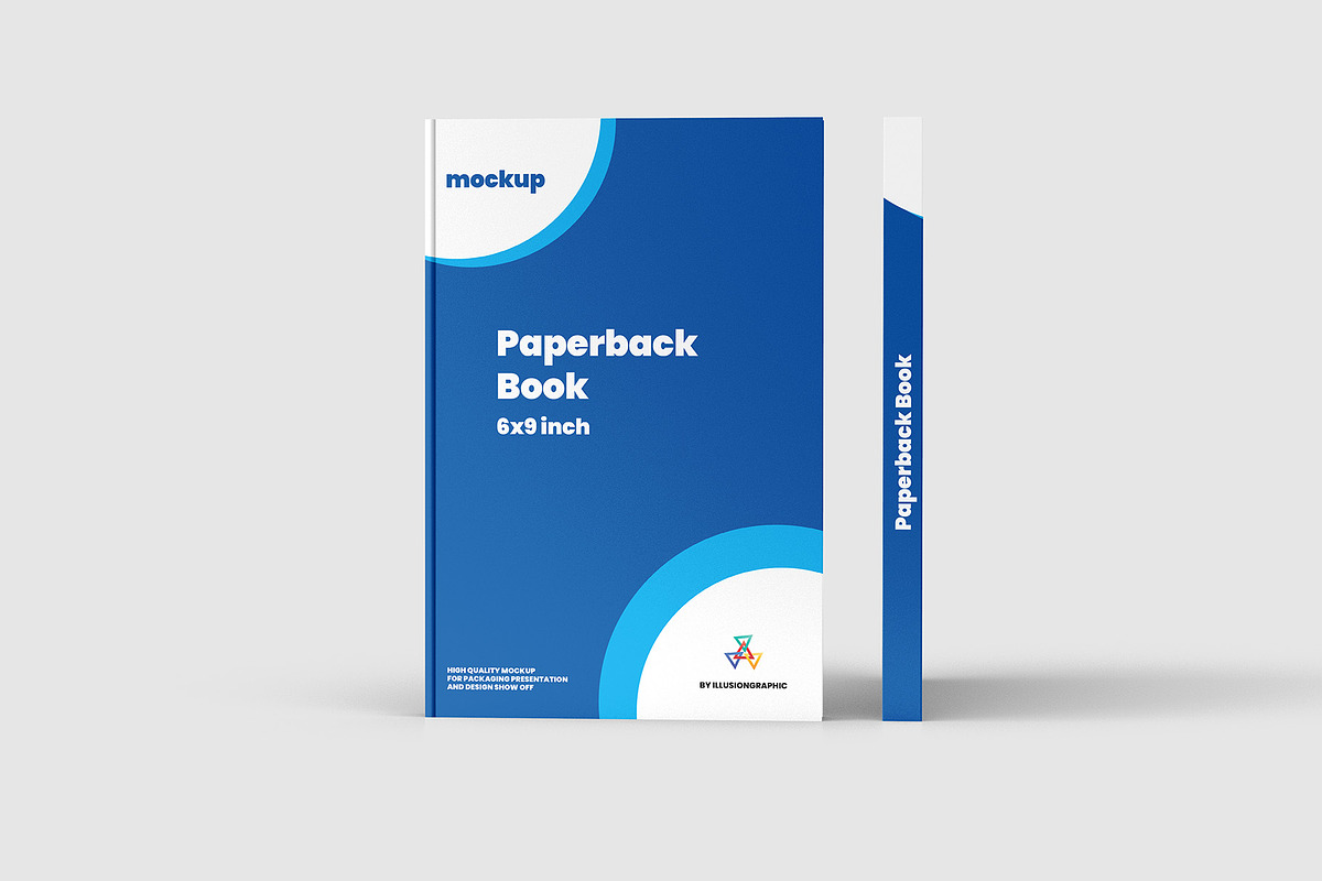 Paperback Book Mockup - 6x9 inch, a Books & Magazine Mockup by Illusiongraphic (Photo 2 of 19)