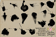 Watercolor Arsenal Splatter Brushes, a Brush Add-On by Clikchic Designs (Thumbnail 2 of 4)
