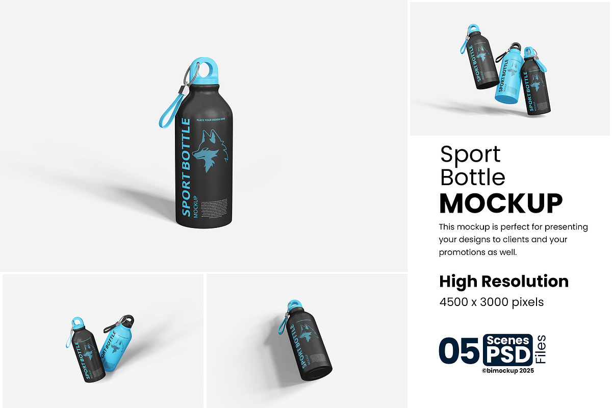 Sport Bottle Mockup, a Product Mockup by bimockup (Photo 1 of 6)