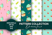 Lime cream summer seamless patterns, a Pattern Graphic by Dreamline Desings (Thumbnail 1 of 9)