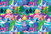30 Fantasy Seamless Patterns, a Pattern Graphic by PenguinHouse (Thumbnail 5 of 24)