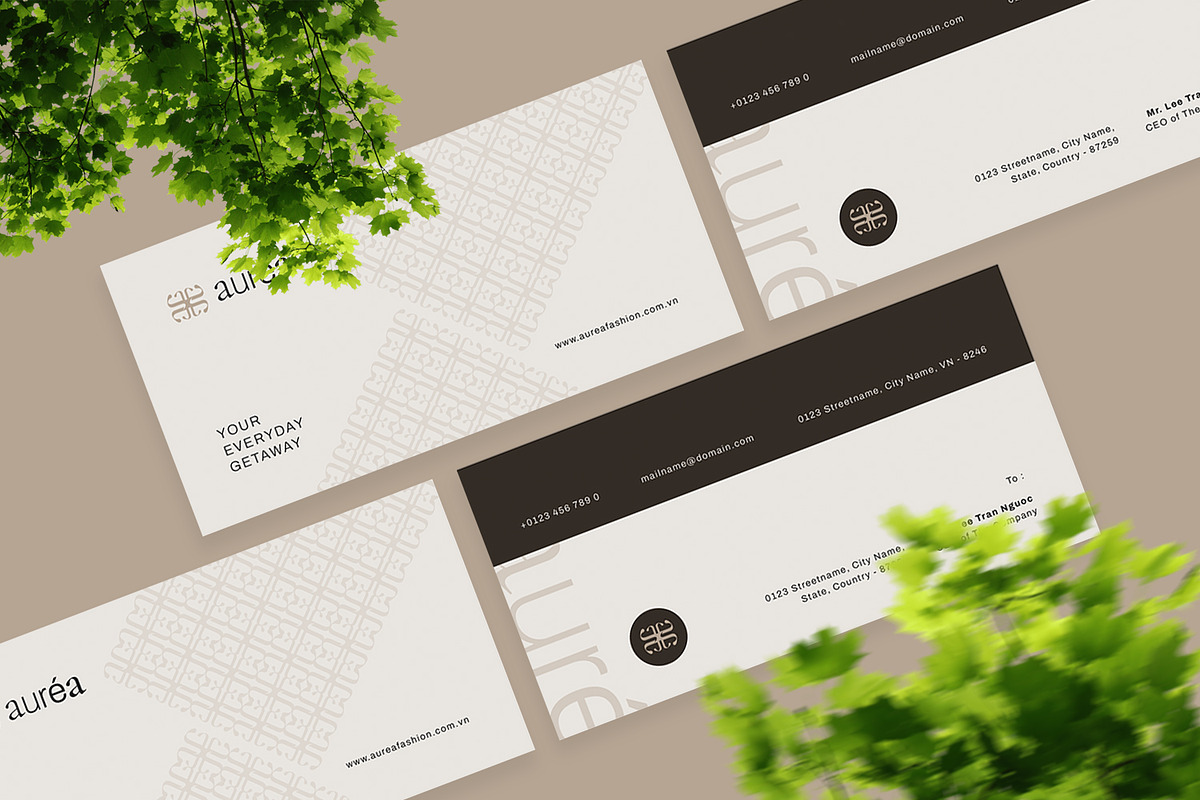 Aurea - Envelope Template, a Print Template by Fannan Studio (Photo 2 of 3)