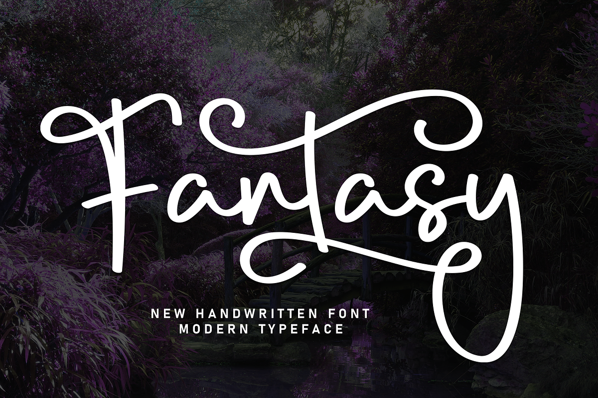 Fantasy | Script Font, a Handwritten Font by Scratchones (Photo 1 of 9)