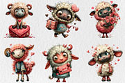 Quirky Valentine Day Lamp Clipart, a Seasonal Illustration by Rose Art (Thumbnail 2 of 7)