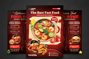 Restaurant Menu, a Flyer Template by AfzaalGraphics