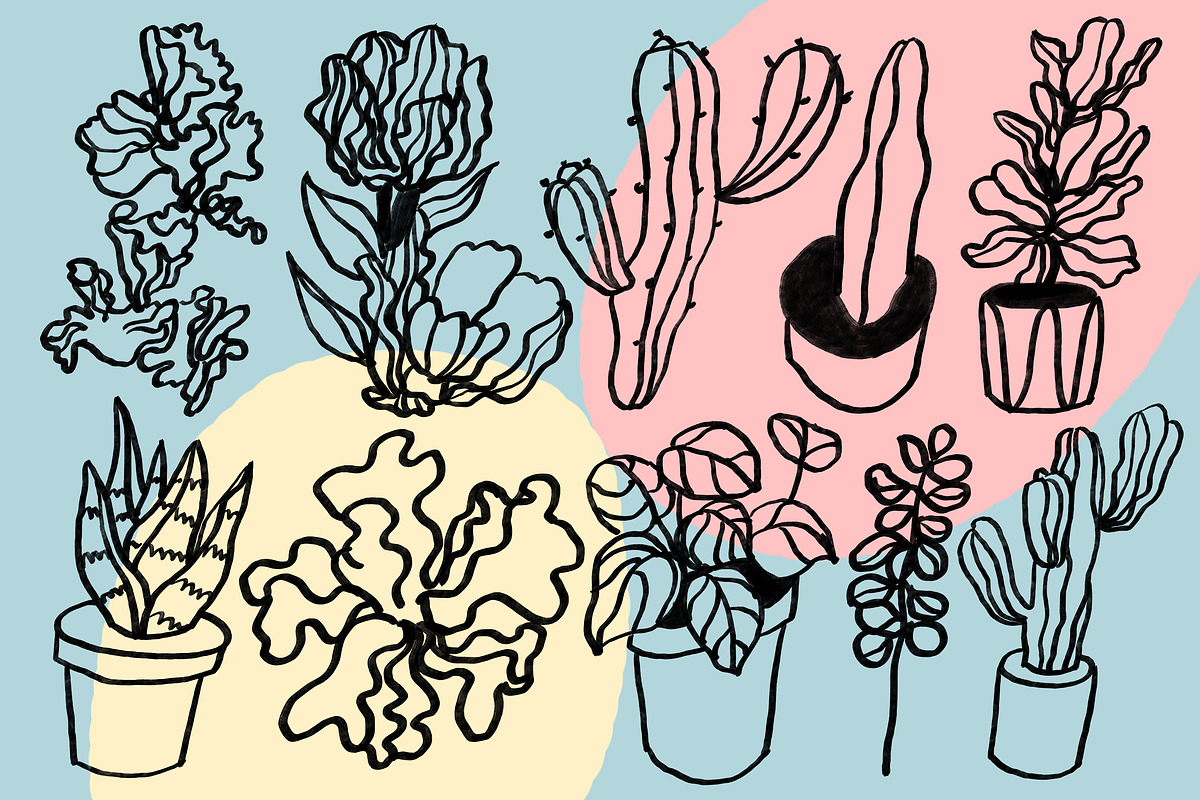Flowers and Plants Minimalist Set, an Illustration by Anny (Photo 3 of 10)