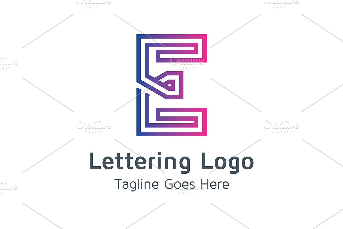 20 Logo Lettering E Template Bundle, a Branding & Logo Template by Acongraphic (Photo 7 of 21)