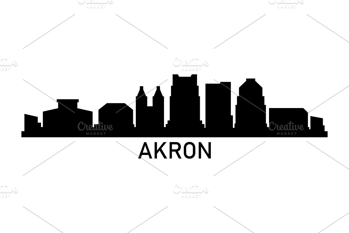 Akron Skyline, an Illustration by Mark1987