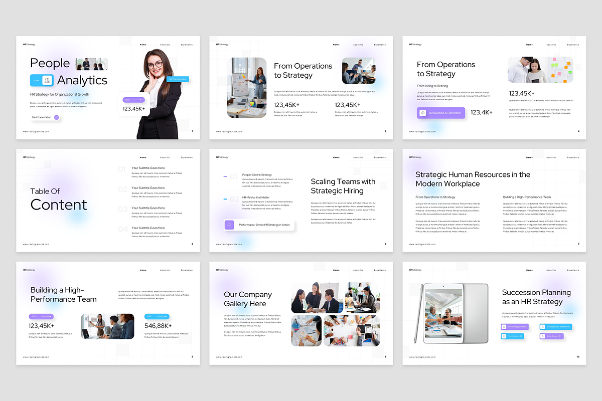 HR Strategy Presentation, a Presentation Template by Annora Studio (Photo 4 of 7)