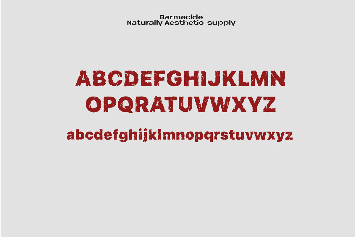 Cracked font, a Font by Barmecide Mockup Studio (Photo 3 of 3)