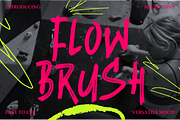 Flowbrush Brush Font, a Font by PutraCetol Studio (Thumbnail 1 of 5)