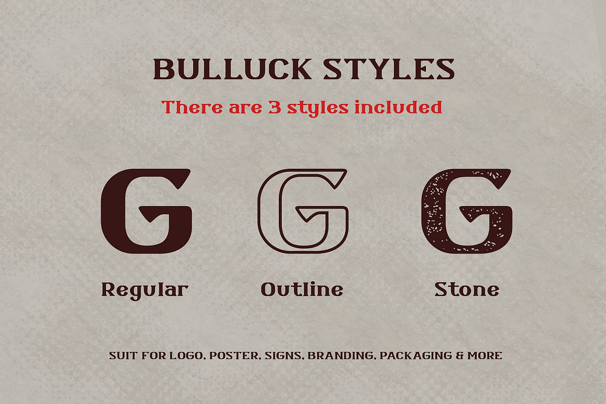 Bulluck - Vintage Typeface preview 7