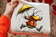 Funny Spring Bee Clipart, an Illustration by OK Design (Thumbnail 5 of 6)