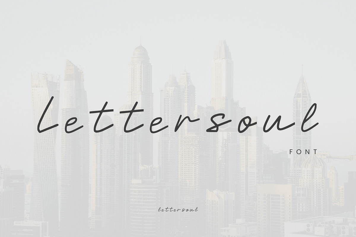 Lettersoul – Handcrafted Style, a Handwritten Font by adenpinkstore (Photo 1 of 4)