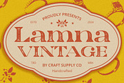 Lamna Vintage, a Sans Serif Font by Craft Supply Co. (Thumbnail 1 of 8)