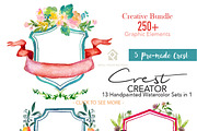 Crest Creator - Creative Bundle Set, an Illustration by SmallHouseBigPony (Thumbnail 17 of 23)