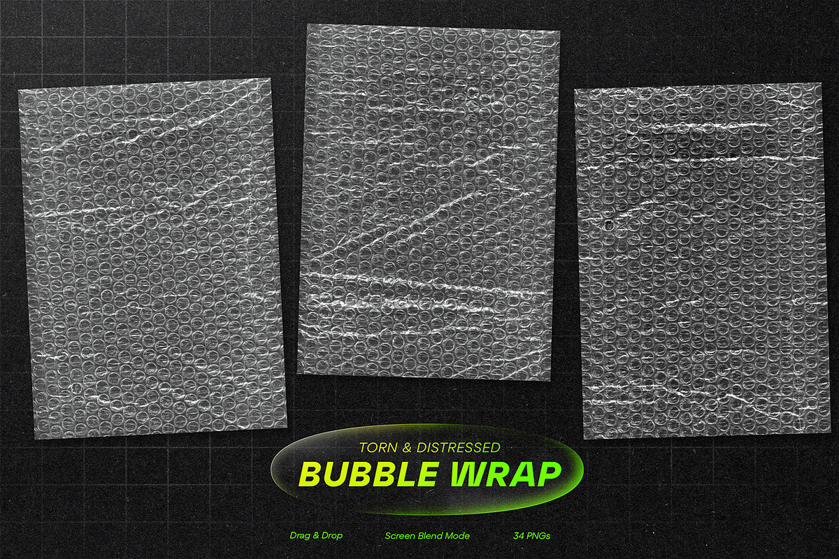Torn & Distressed Bubble Wrap, a Texture Graphic by Meglenov (Photo 3 of 14)