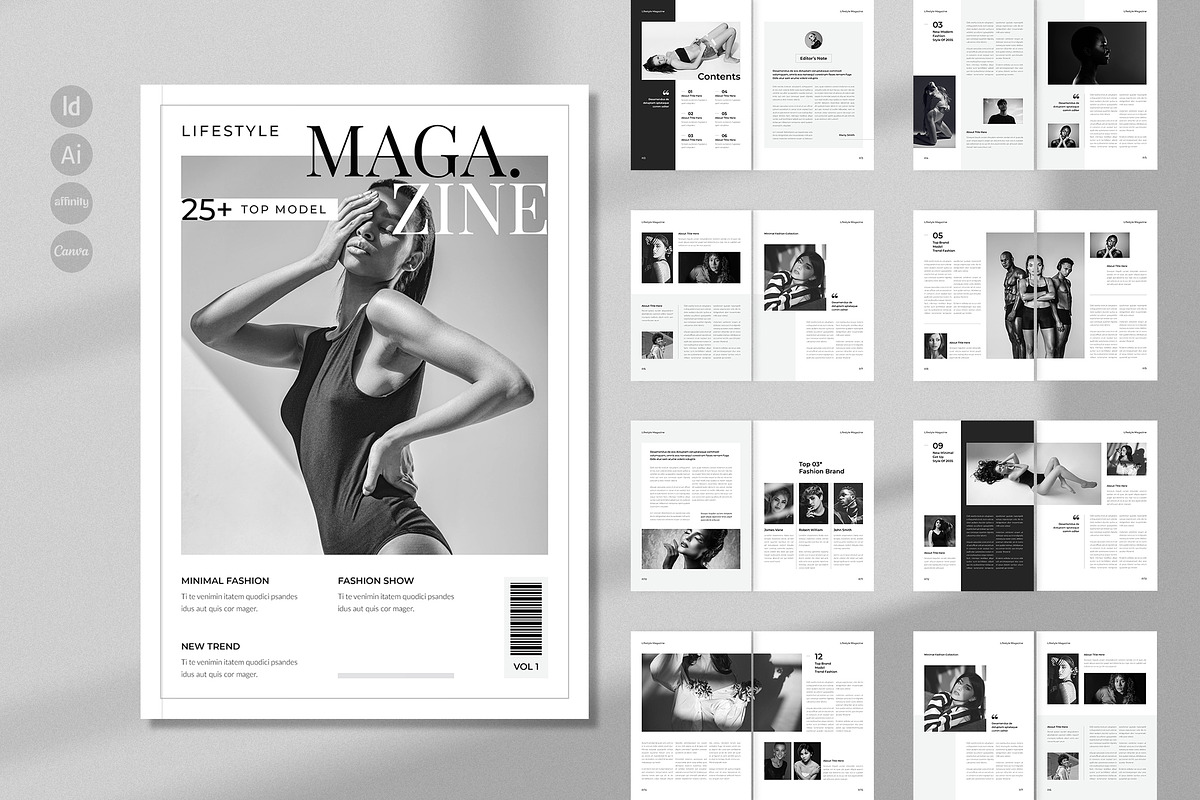 The Lifestyle Magazine Template, a Magazine Template by Spark_Creative (Photo 1 of 7)