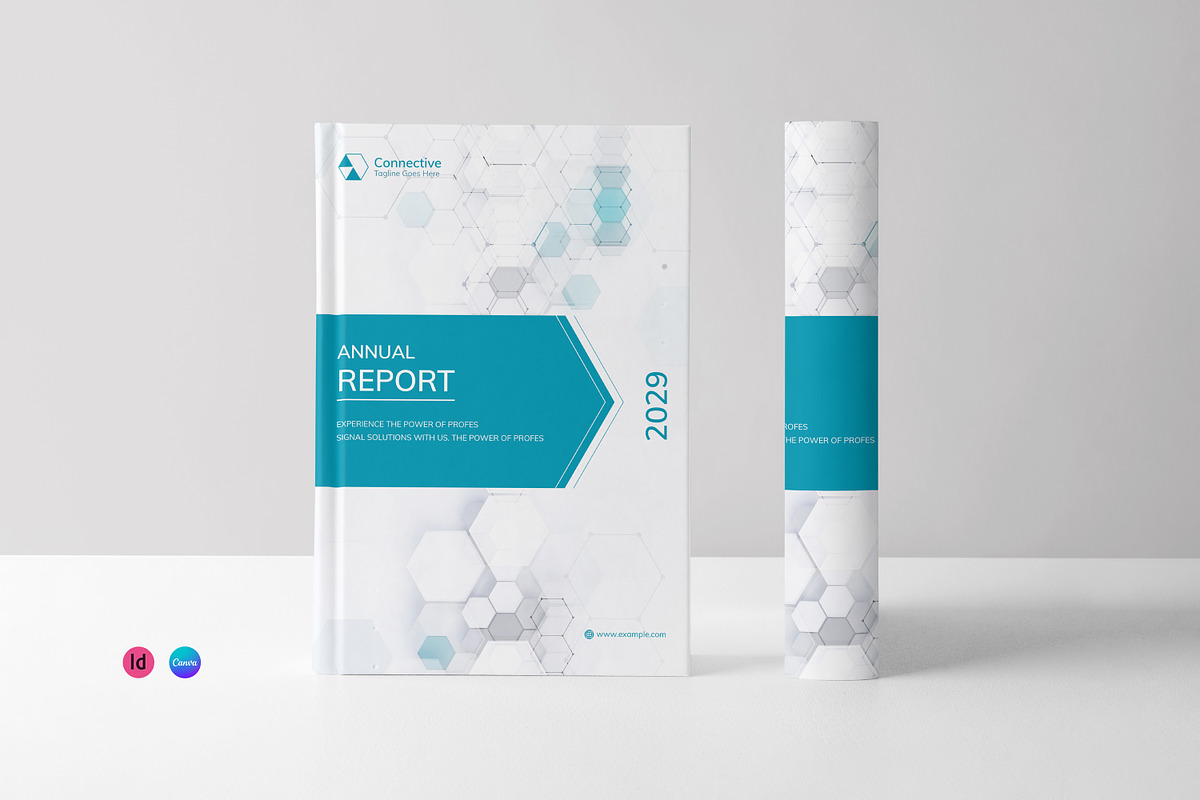Annual Report Template I Canva, a Brochure Template by PixWork (Photo 1 of 9)