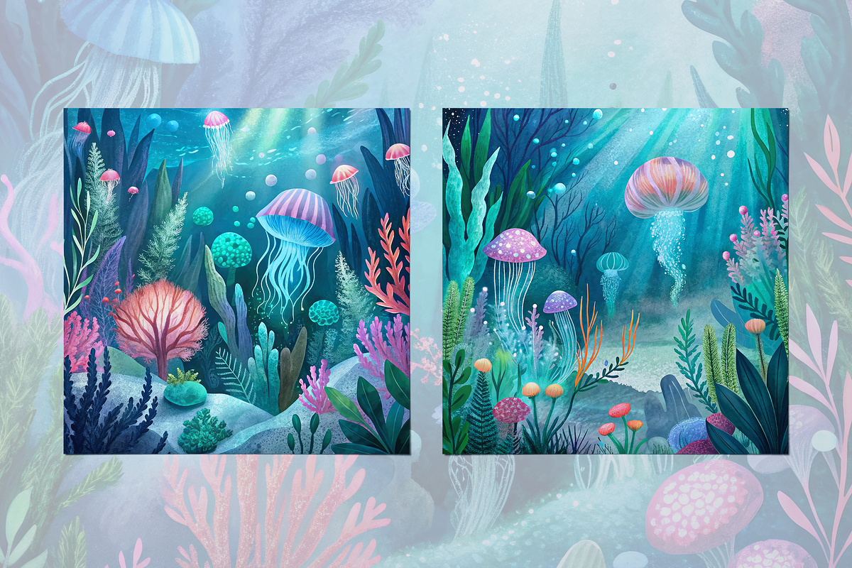 Underwater Garden, a Background Graphic by Curve Design (Photo 7 of 7)