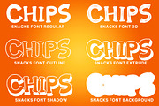 Snacks - Stylish Display Font, a Font by Fontcastle (Thumbnail 2 of 7)